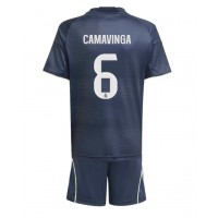 Real Madrid Eduardo Camavinga #6 Bortadräkt Barn 2025-26 Kortärmad (+ Korta byxor)